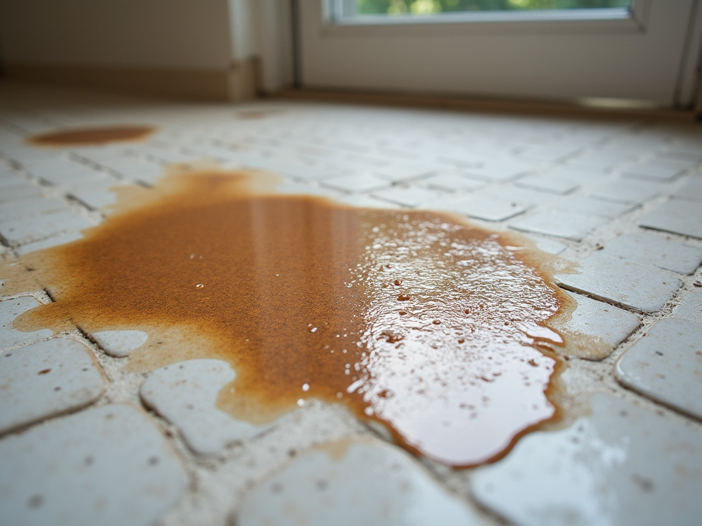 Roof leak stain — roof repair dacula ga