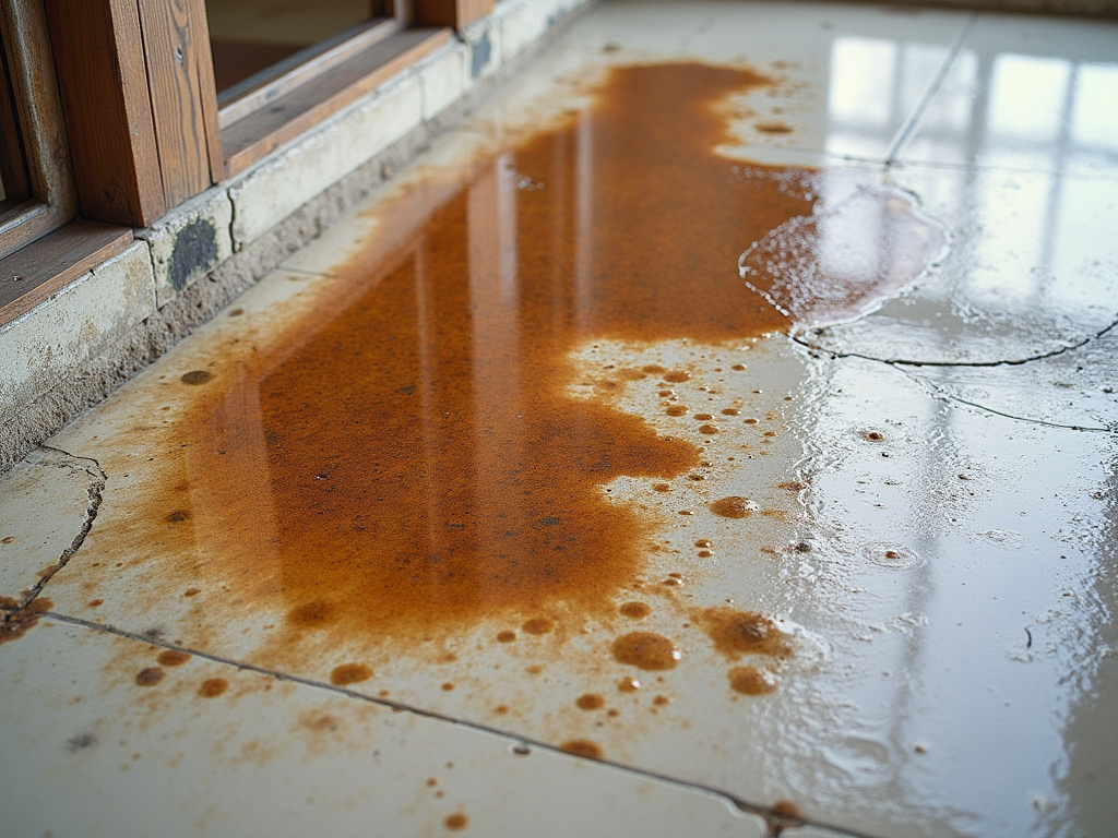 Roof leak stain — roof repair dacula ga