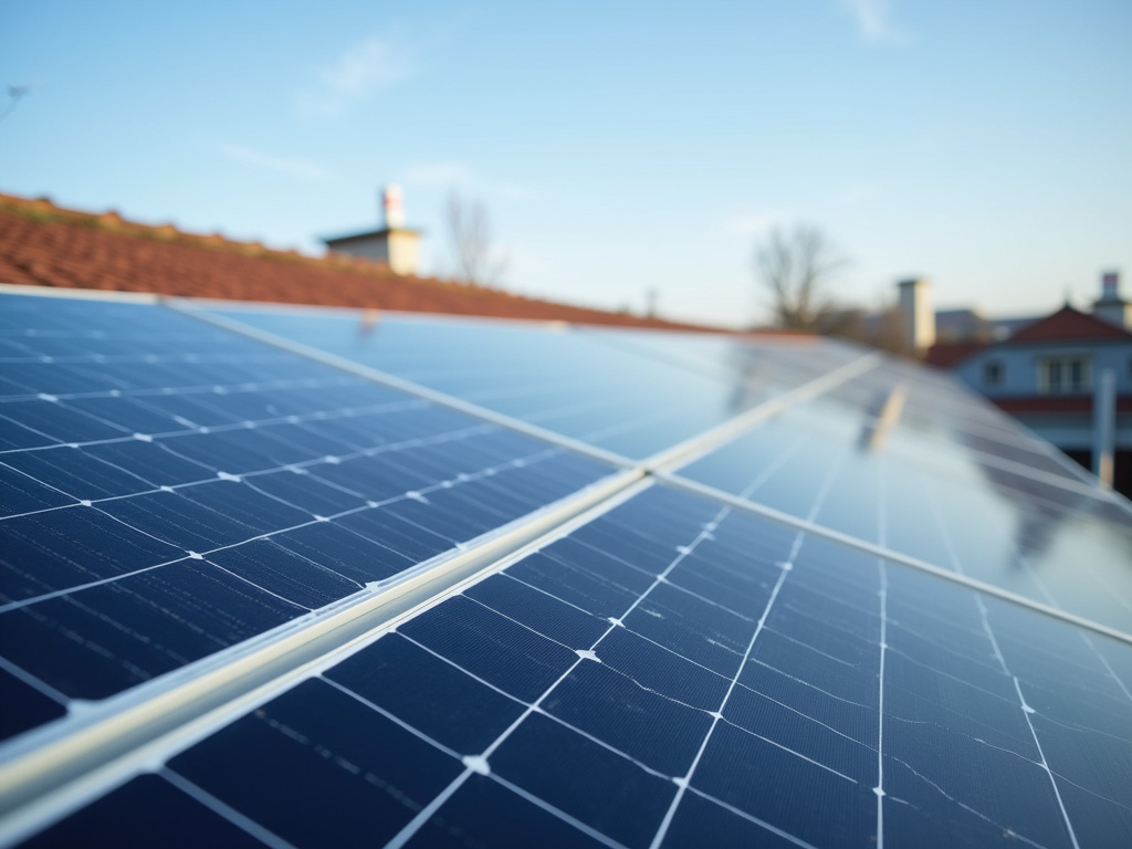 Rooftop solar panels — warehouse solar lighting