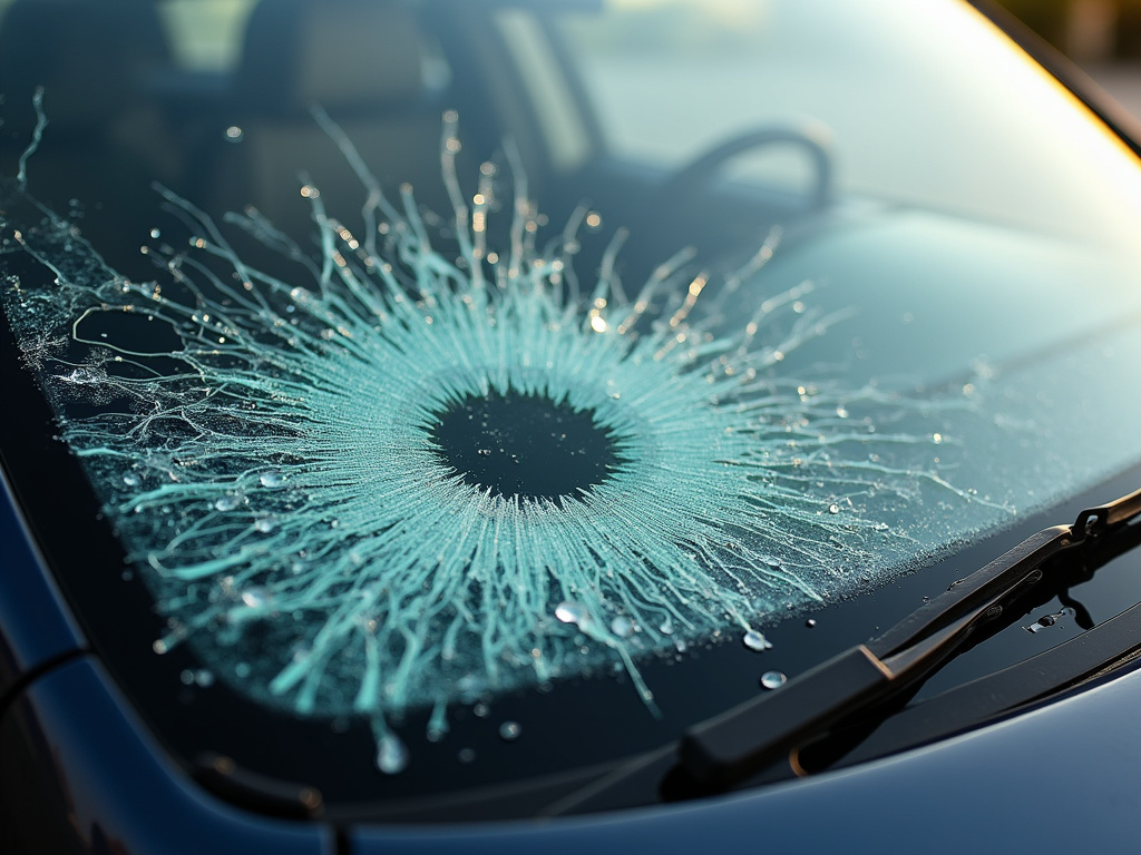 Shattered windshield — rideshare accident lawyer phoenix