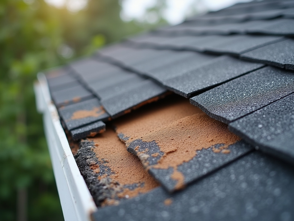 Shingle damage — roof repair dacula ga