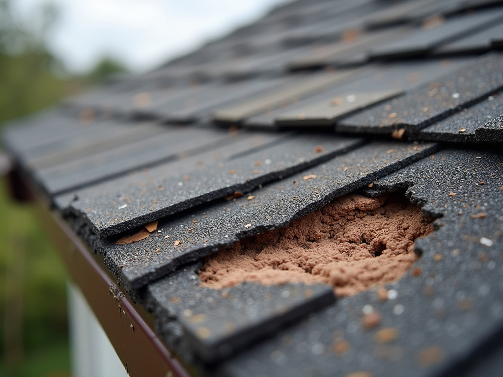Shingle damage — roof repair dacula ga