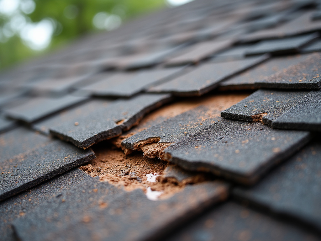 Shingle damage — roof repair dacula ga
