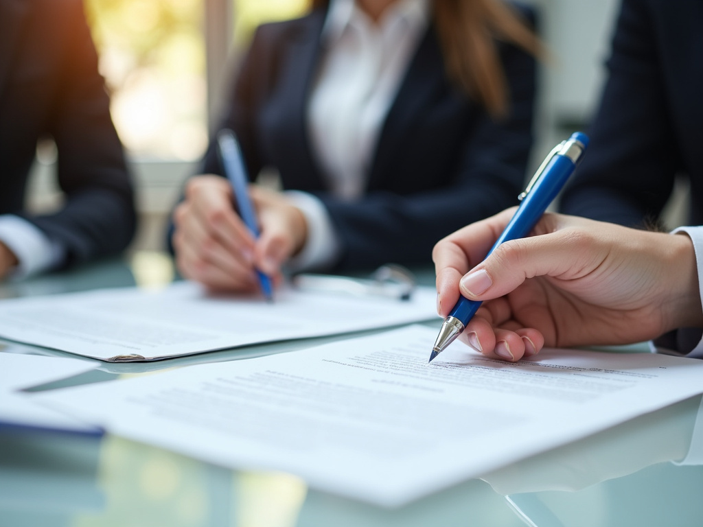 Signing a contract — New Jersey title loans