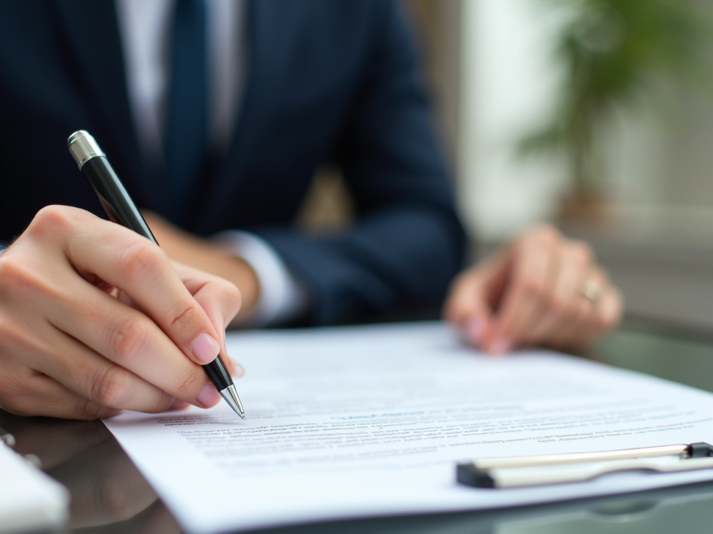 Signing loan papers — title loans colorado