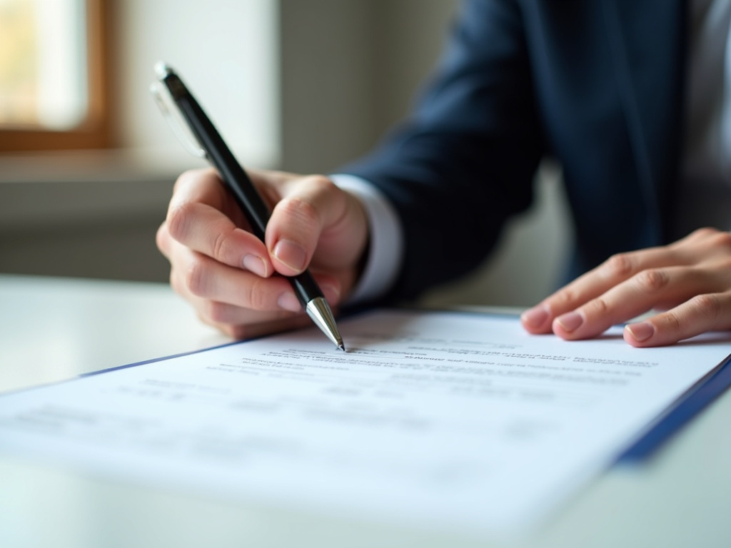 Signing loan paperwork — title loans massachusetts