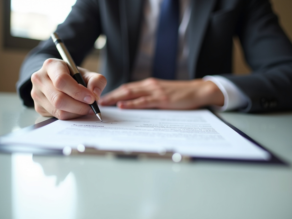 Signing loan paperwork — title loans massachusetts