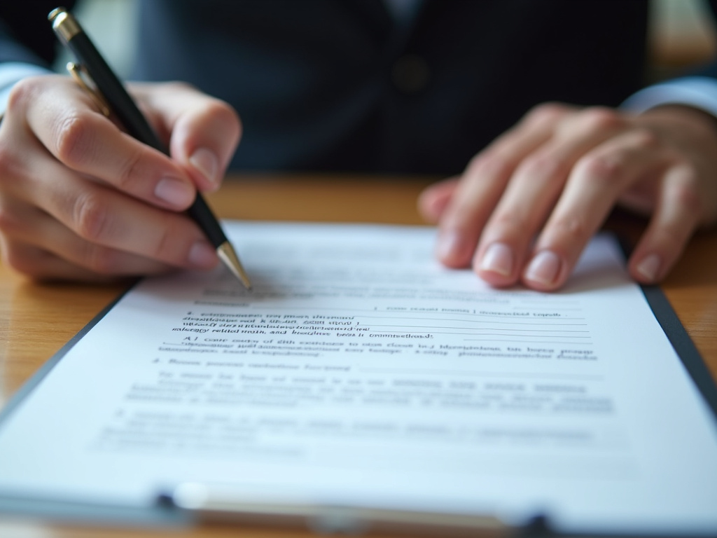 Signing loan paperwork — title loans massachusetts
