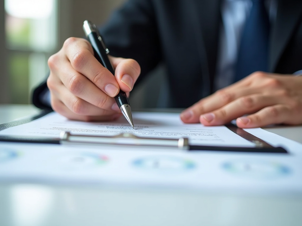 Signing loan paperwork — title loans massachusetts