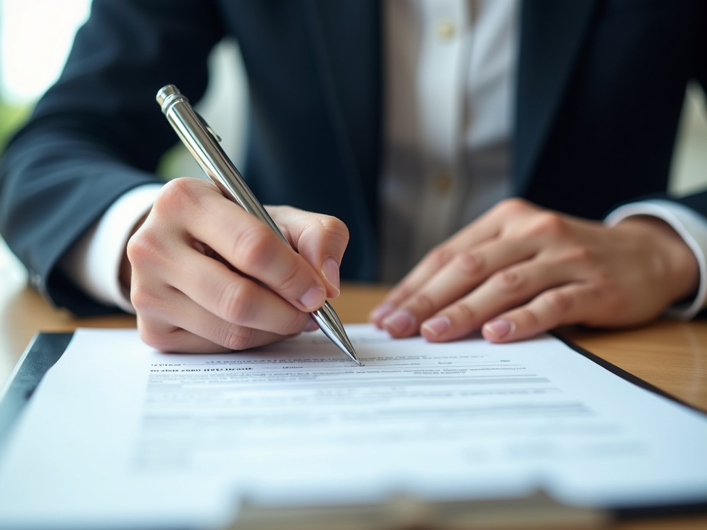 Signing loan paperwork — title loans massachusetts