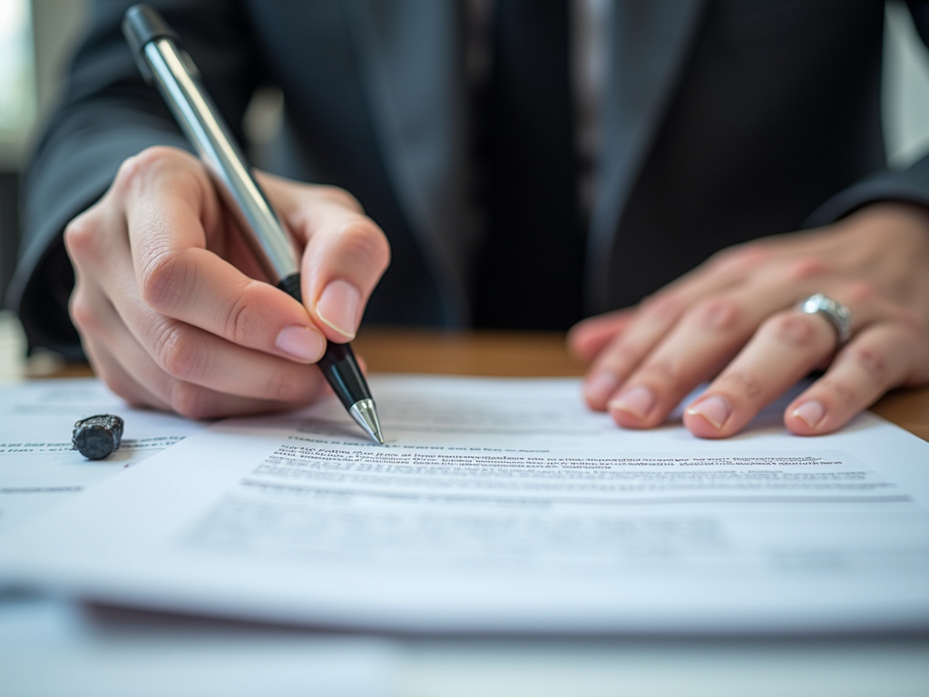 Signing loan paperwork — title loans massachusetts