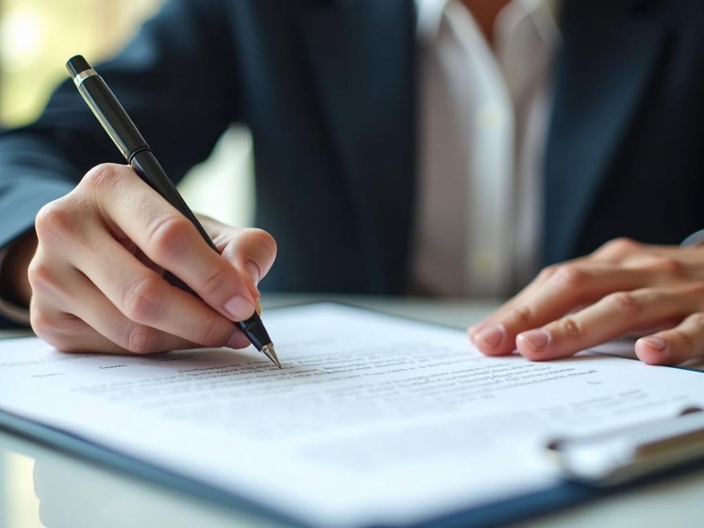Signing loan paperwork — title loans massachusetts