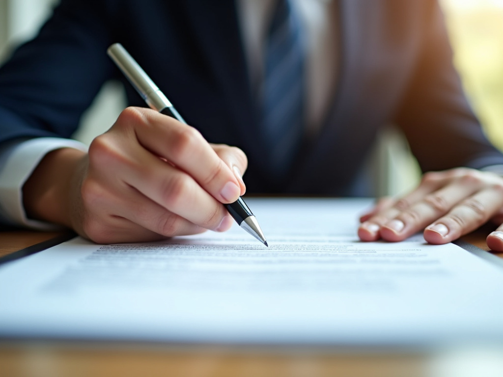 Signing paperwork — title loans massachusetts
