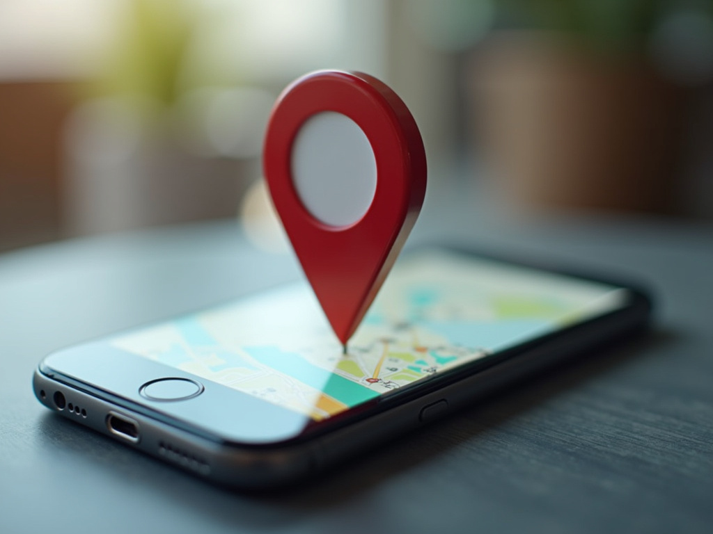 Smartphone map pin — SEO agency Miami Beach