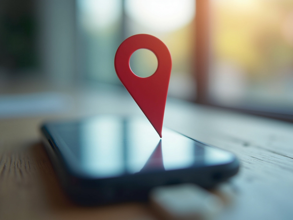 Smartphone map pin — SEO agency Miami Beach