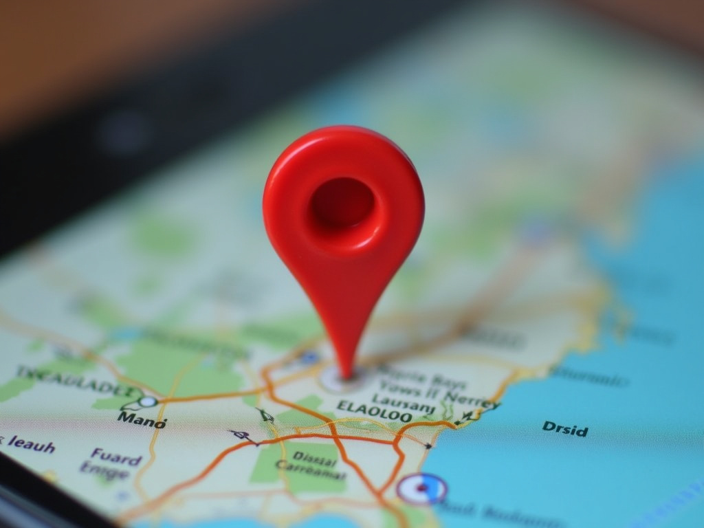 Smartphone map pin โ SEO agency Miami Beach
