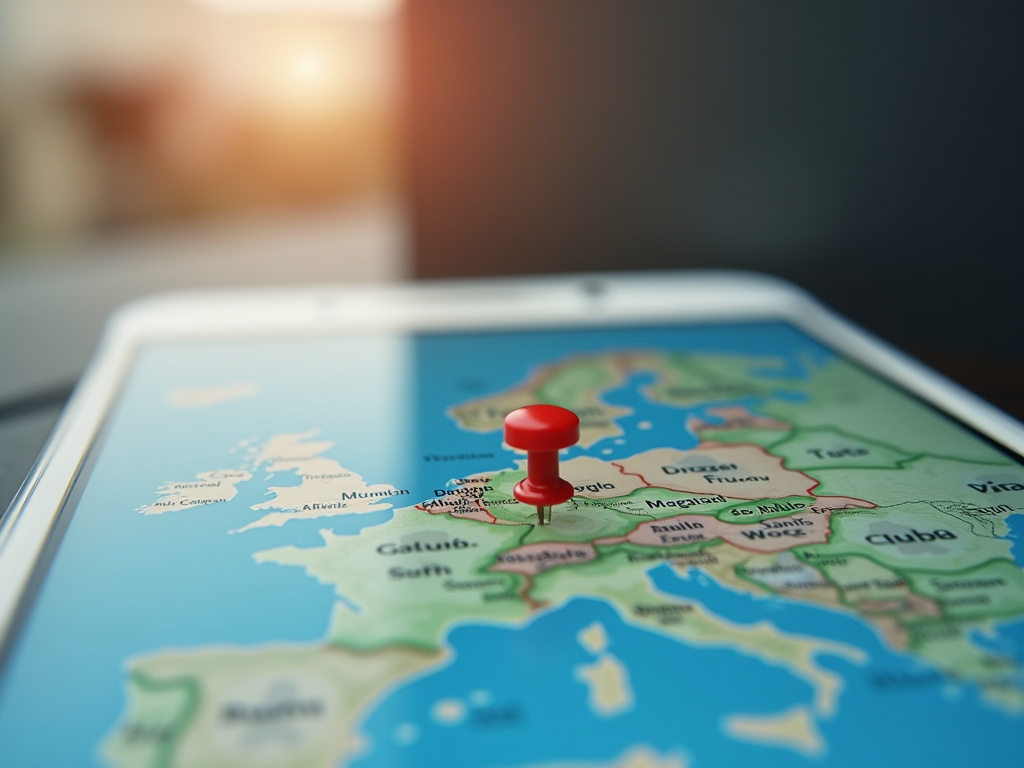 Smartphone map pin — SEO agency Miami Beach