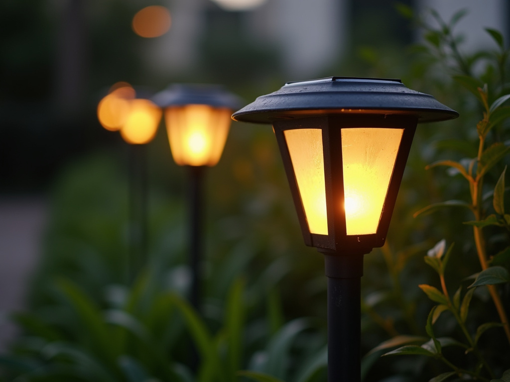 Solar garden lamp — solar lighting systems