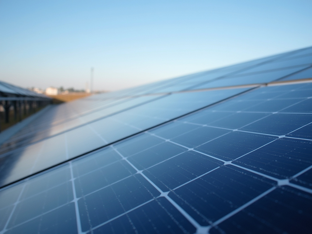 Solar panel array — sports field solar lighting