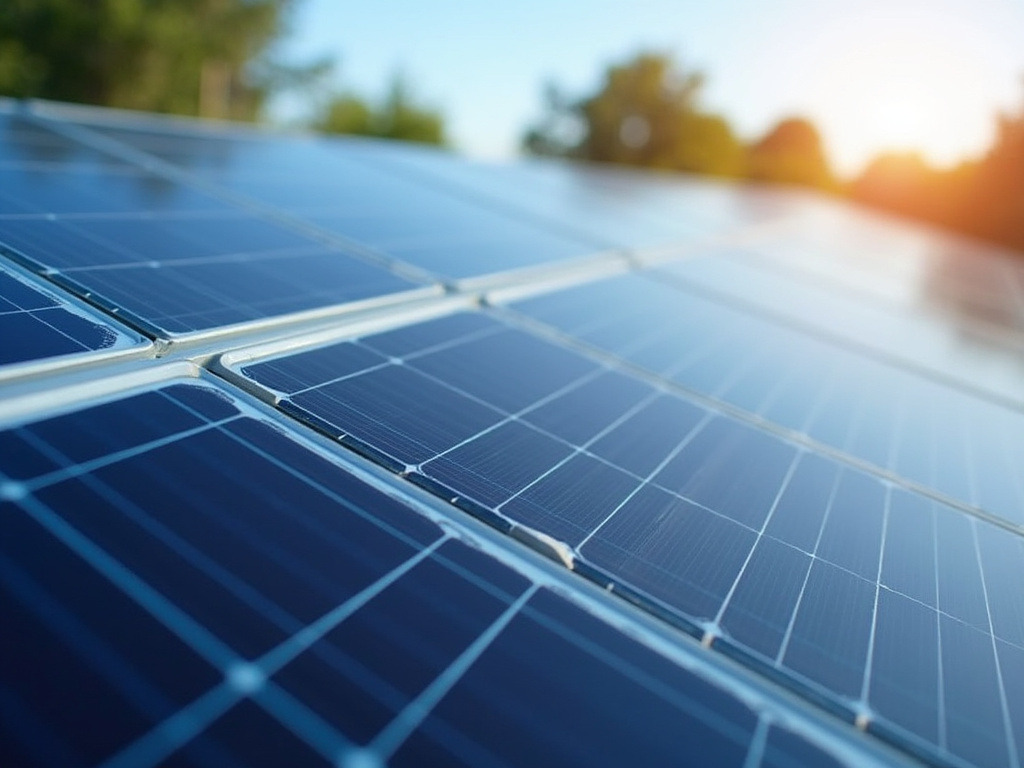 Solar panel array — sports field solar lighting