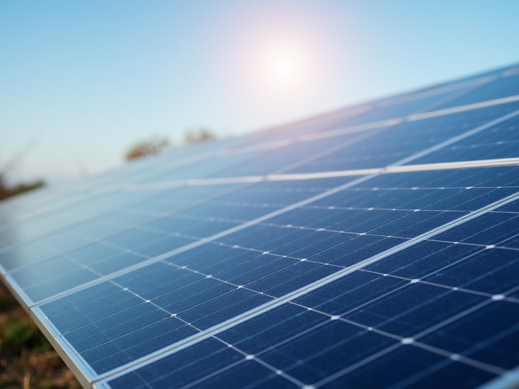 Solar panel array — sports field solar lighting