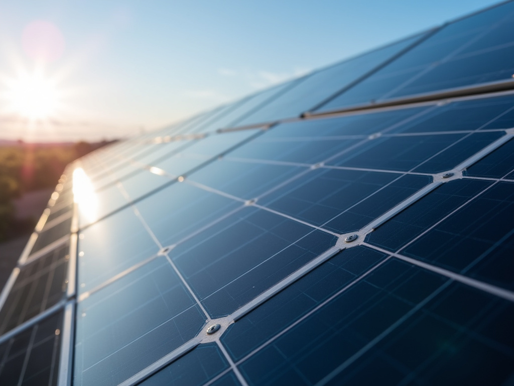 Solar panel closeup — solar street lights