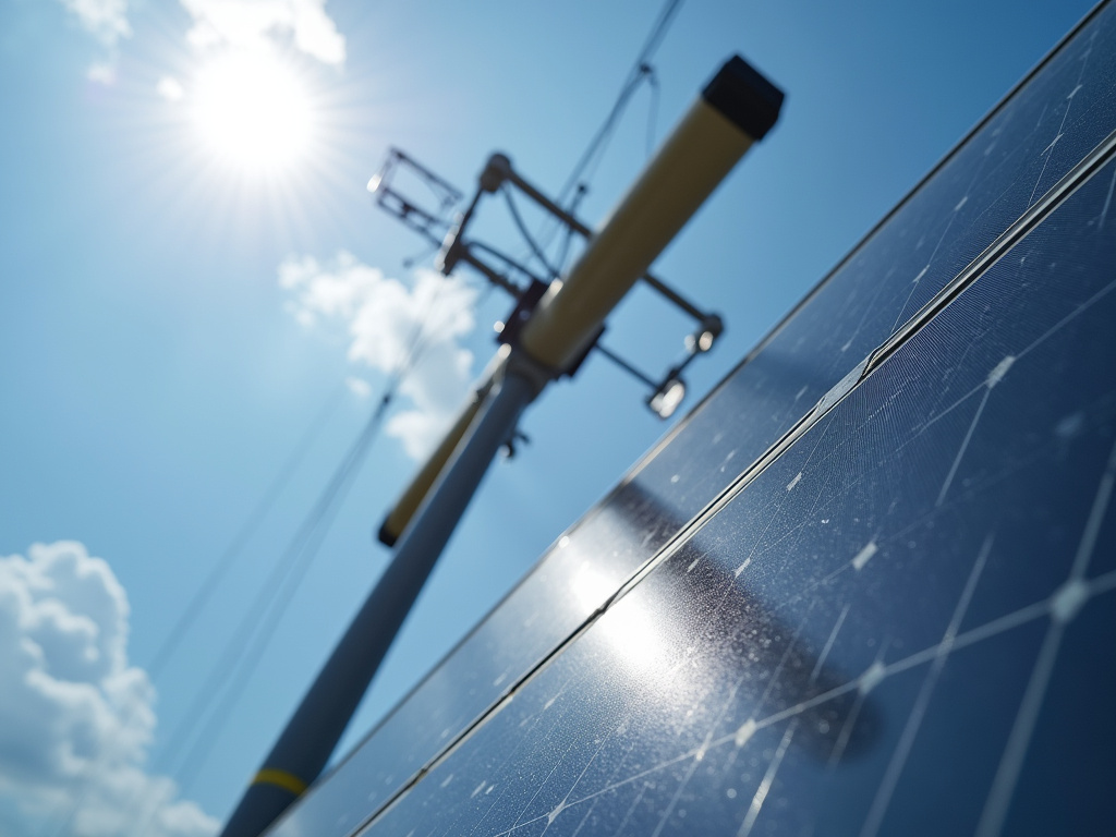 Solar panel pole — solar street lights