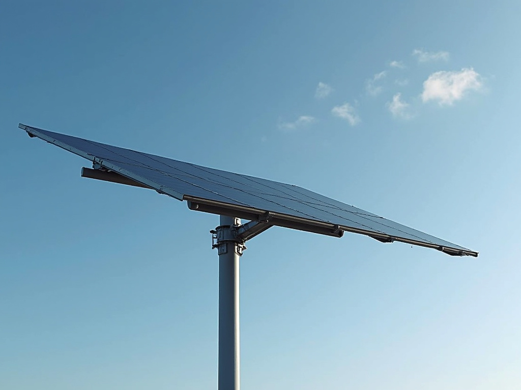 Solar panel pole — solar traffic light
