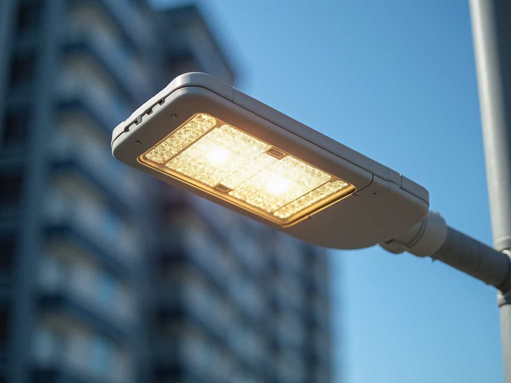Solar panel streetlight — solar street lights