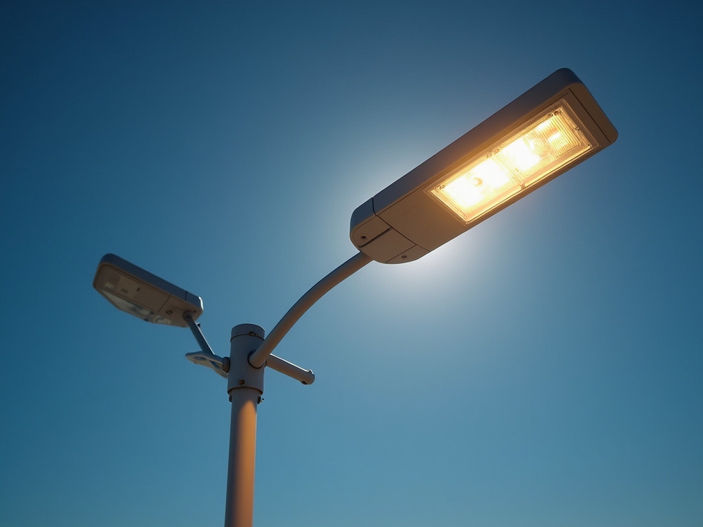 Solar powered streetlight — off-grid infrastructure lighting