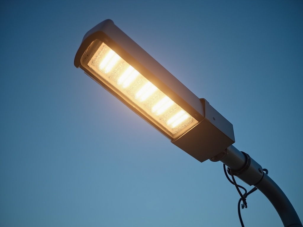Solar streetlight โ off-grid infrastructure lighting