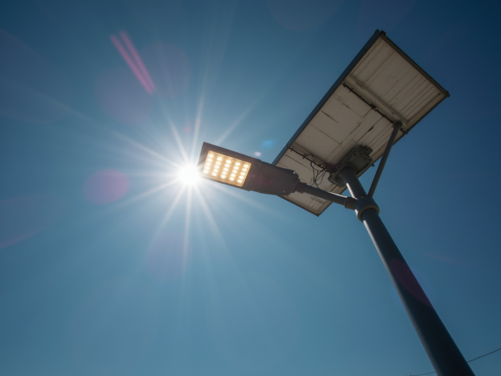 Solar streetlight — off-grid infrastructure lighting