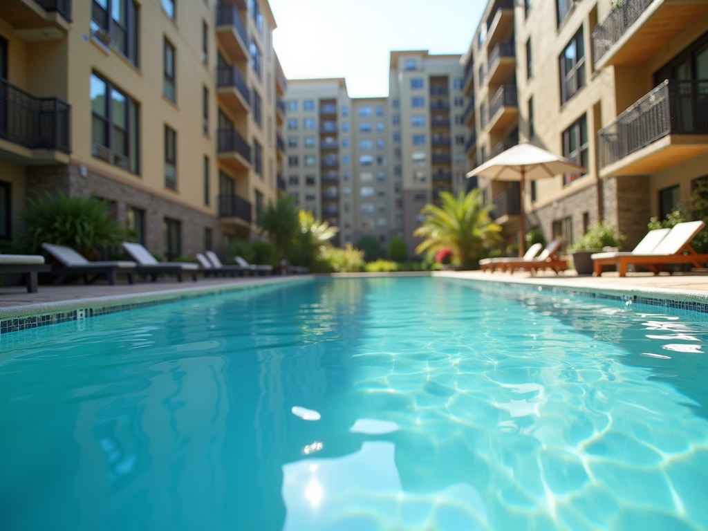 Student apartment pool — student living in Tucson