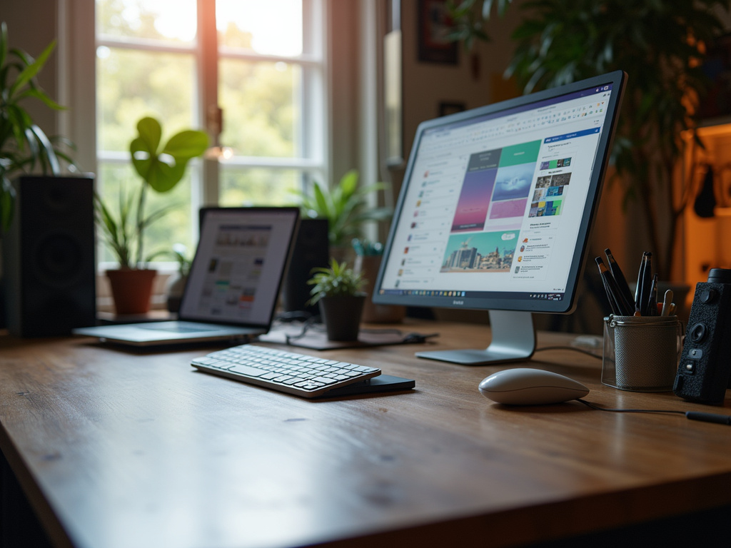 Studio desk setup — BlckPanda Creative