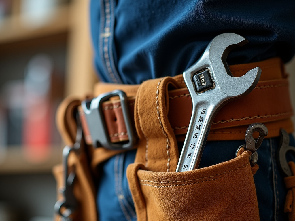 Toolbelt and wrench — plumber SEO