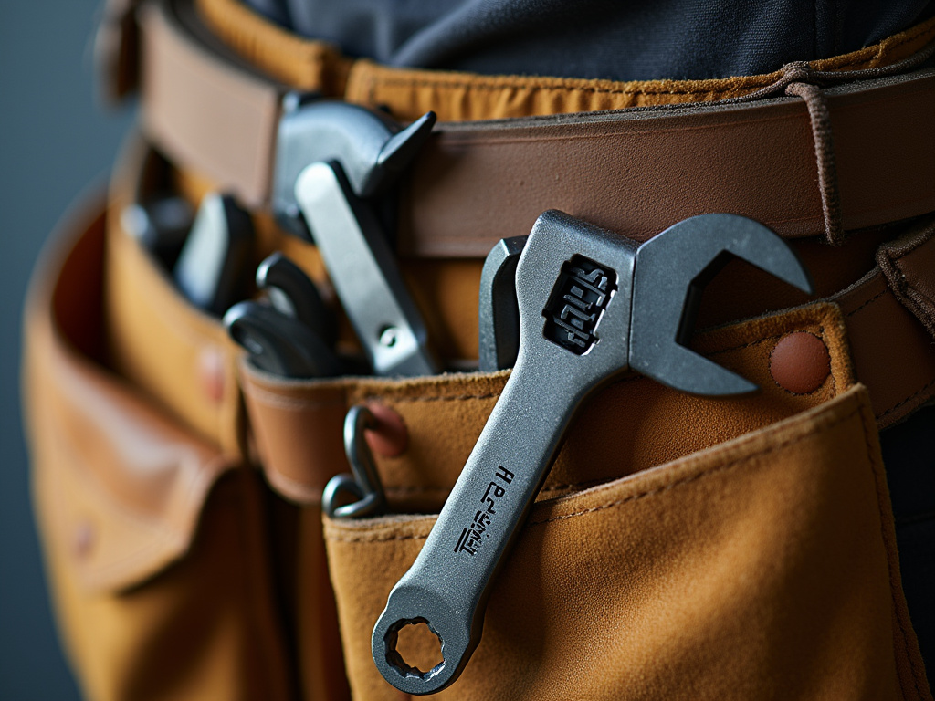 Toolbelt and wrench — plumber SEO