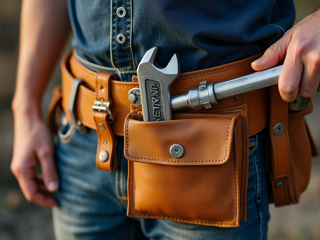 Toolbelt and wrench — plumber SEO