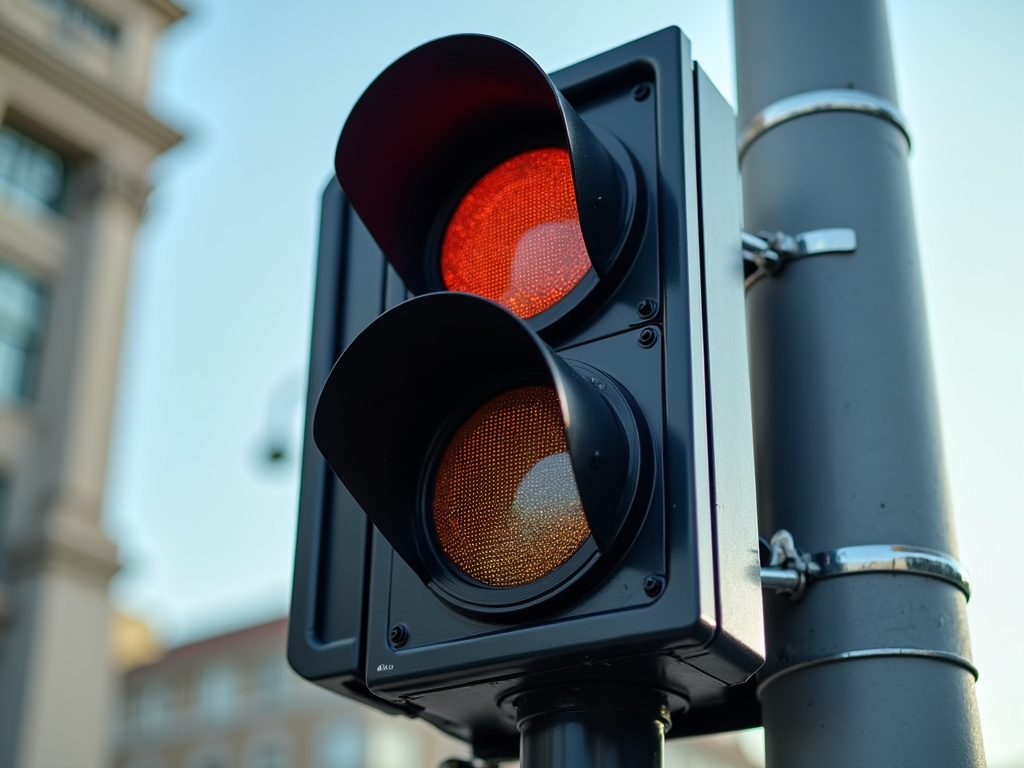 Traffic signal pole — solar traffic light