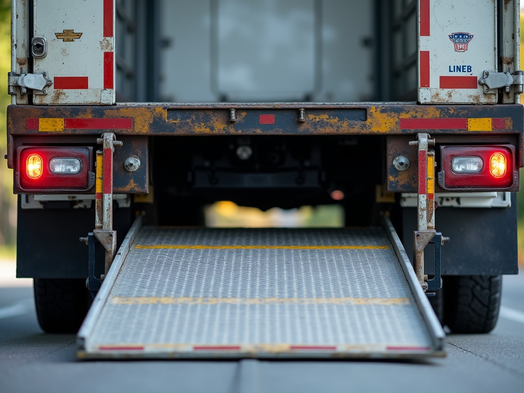 Truck loading ramp — car shipping Arizona