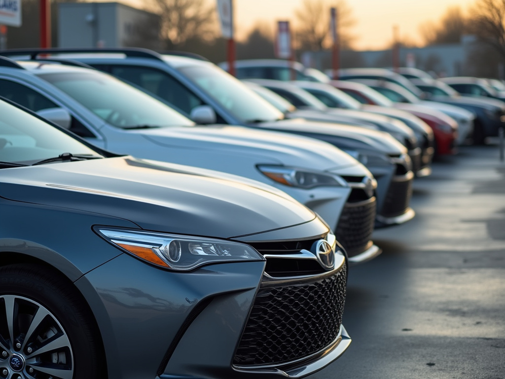 Used car lot — Kansas title loans