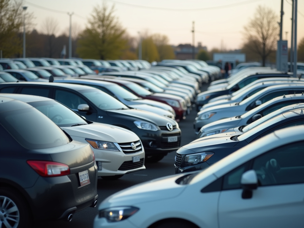 Used car lot — Ohio title loans