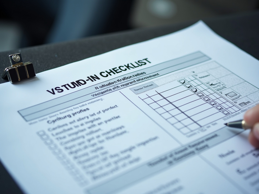 Vehicle inspection checklist — car shipping company