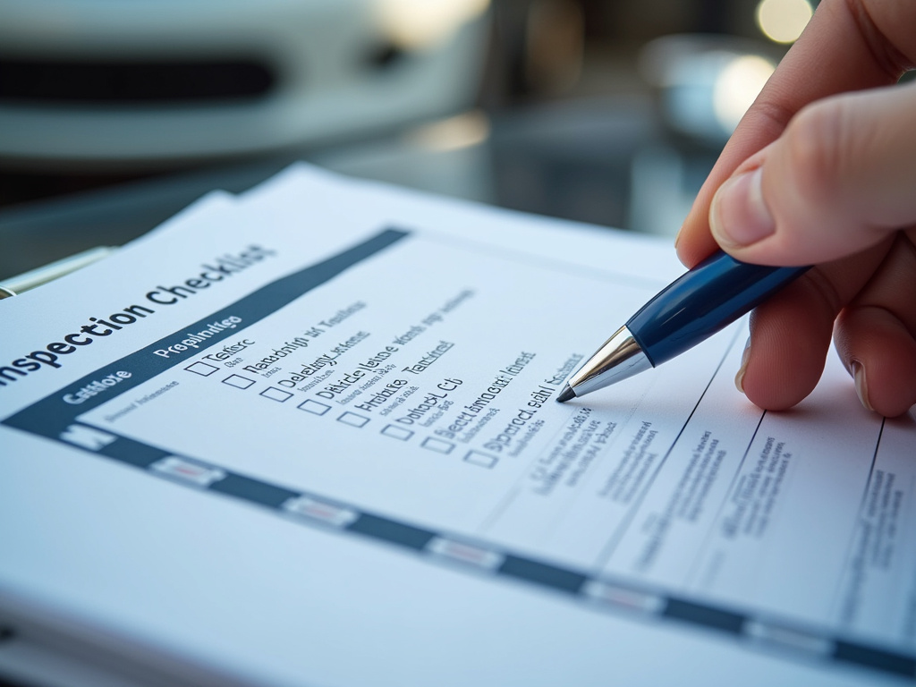 Vehicle inspection checklist — car shipping Tennessee
