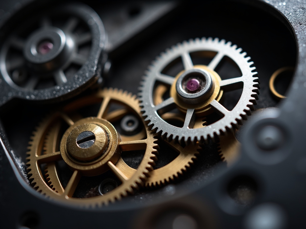 Watch gears closeup — tag heuer watches