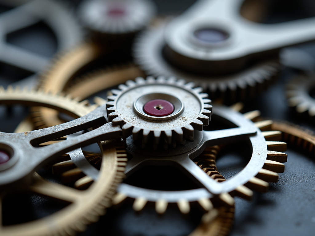 Watch gears closeup — tag heuer watches