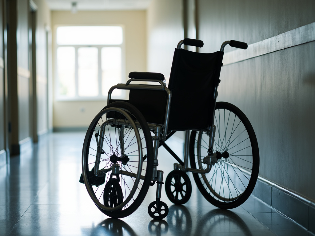 Wheelchair in hallway — nursing home abuse lawyer phoenix